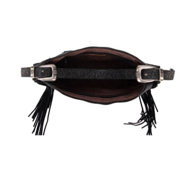 Montana West Floral Tooled Concealed Carry Hobo - Picture 4 of 5